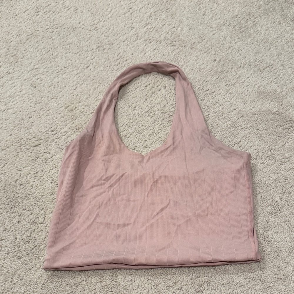 Klassy network halter neck tank top